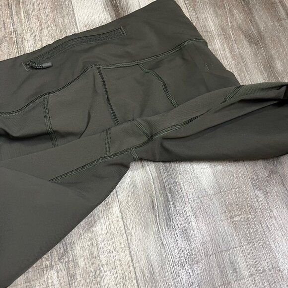 Lululemon Athletic Pace Rival MR Crop Yoga Pants Dark Olive Women’s Size 4 - Picture 8 of 10